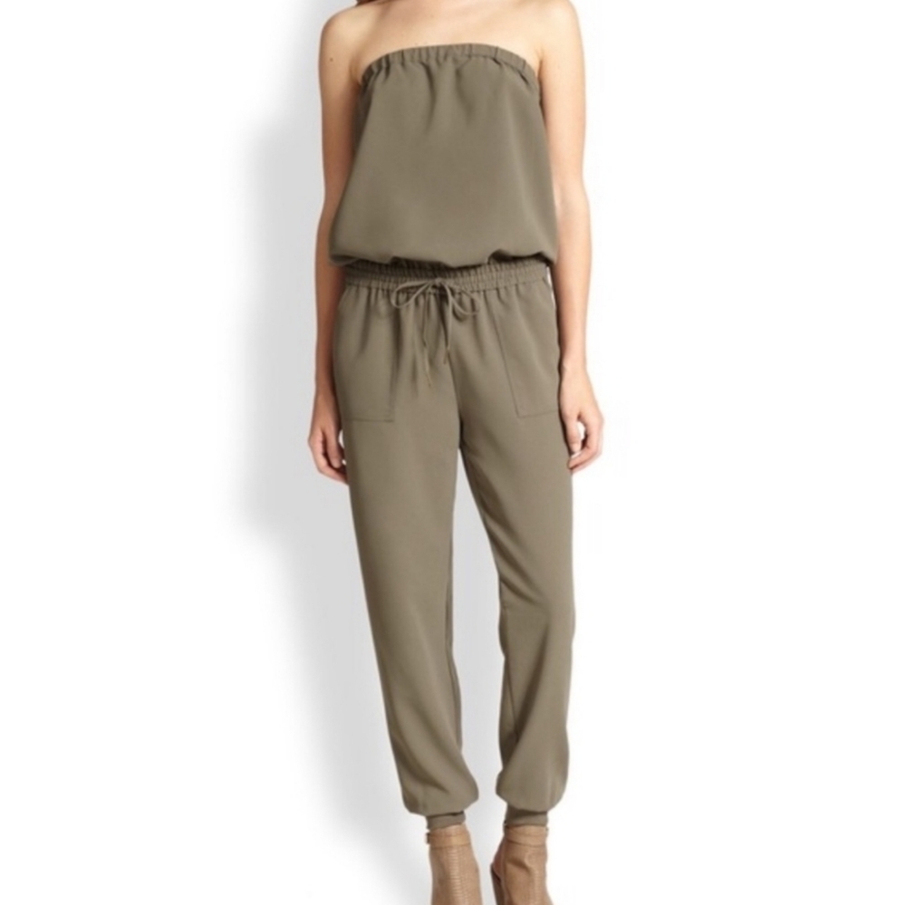 Joie Fairly Olive Green Jumpsuit